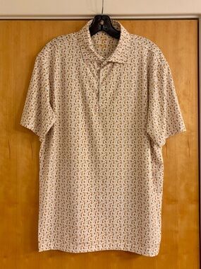 Rhoback Men’s Orange Crush Polo. Great Condition!